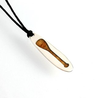 Silver+Surf Silber Schmuck SUP Gr L Paddel Holz