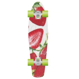 PROHIBITION Retro Plastic Skateboard 28 Strawberry