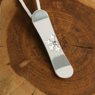 Silver+Surf Silber Schmuck Snowboard Gr M Snow W