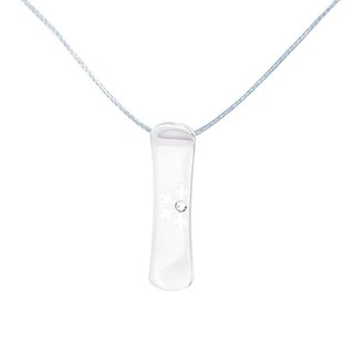 Silver+Surf Silber Schmuck Snowboard Gr M Snow W