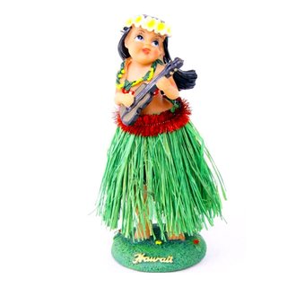 Aloha Wackel Hula Mädchen Figur (16cm) - girl guitar