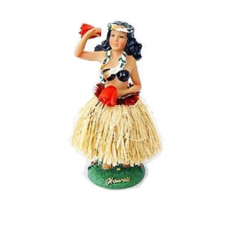 Aloha Wackel Hula M�dchen Figur (16cm) - Bikini Rock Rot